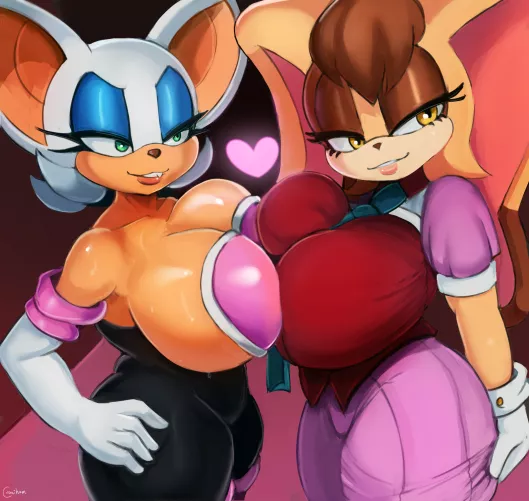 Rouge the Bat and Vanilla the Rabbit (Cranihum)