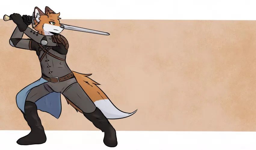 Sword fox (by @beaniilol)