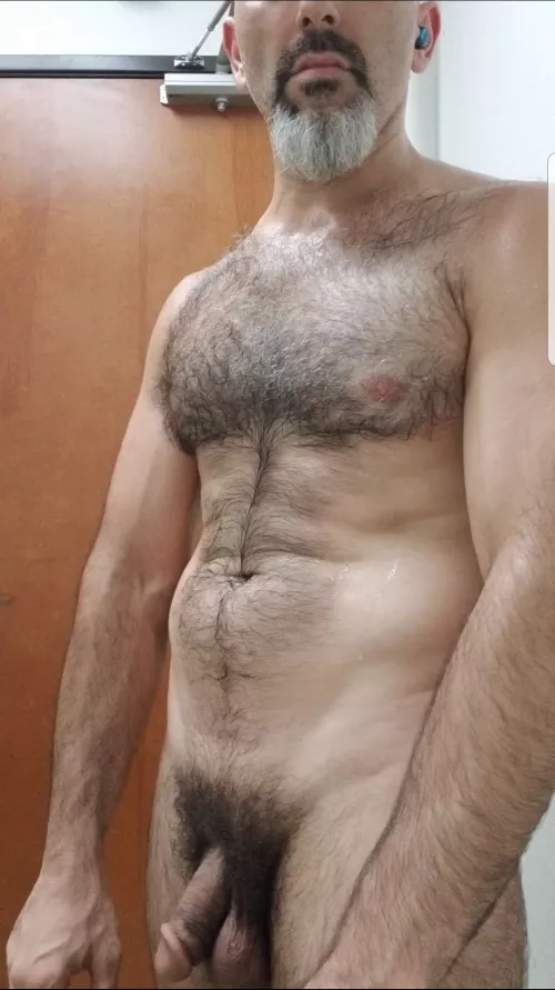 Thick bush and drenched in sweat