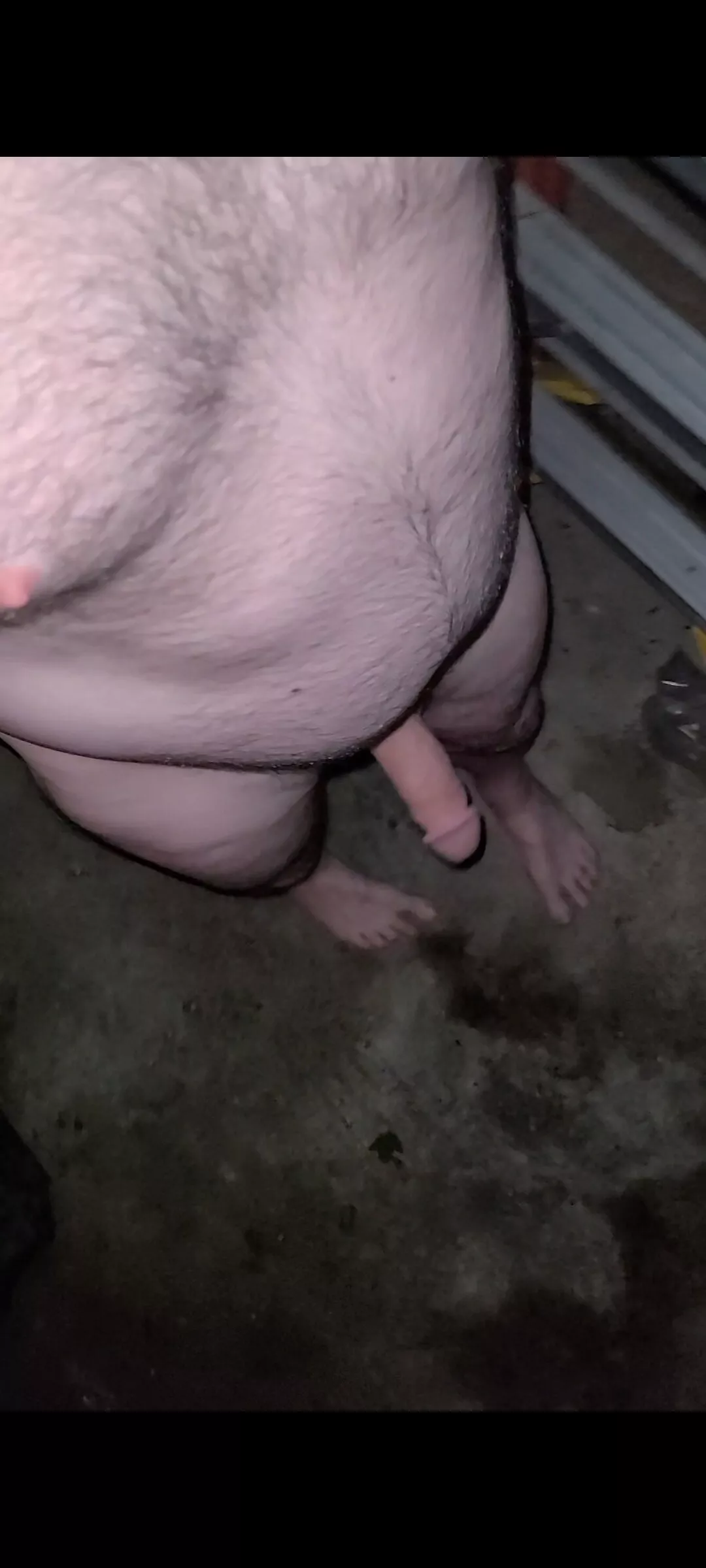 47m nude on the patio