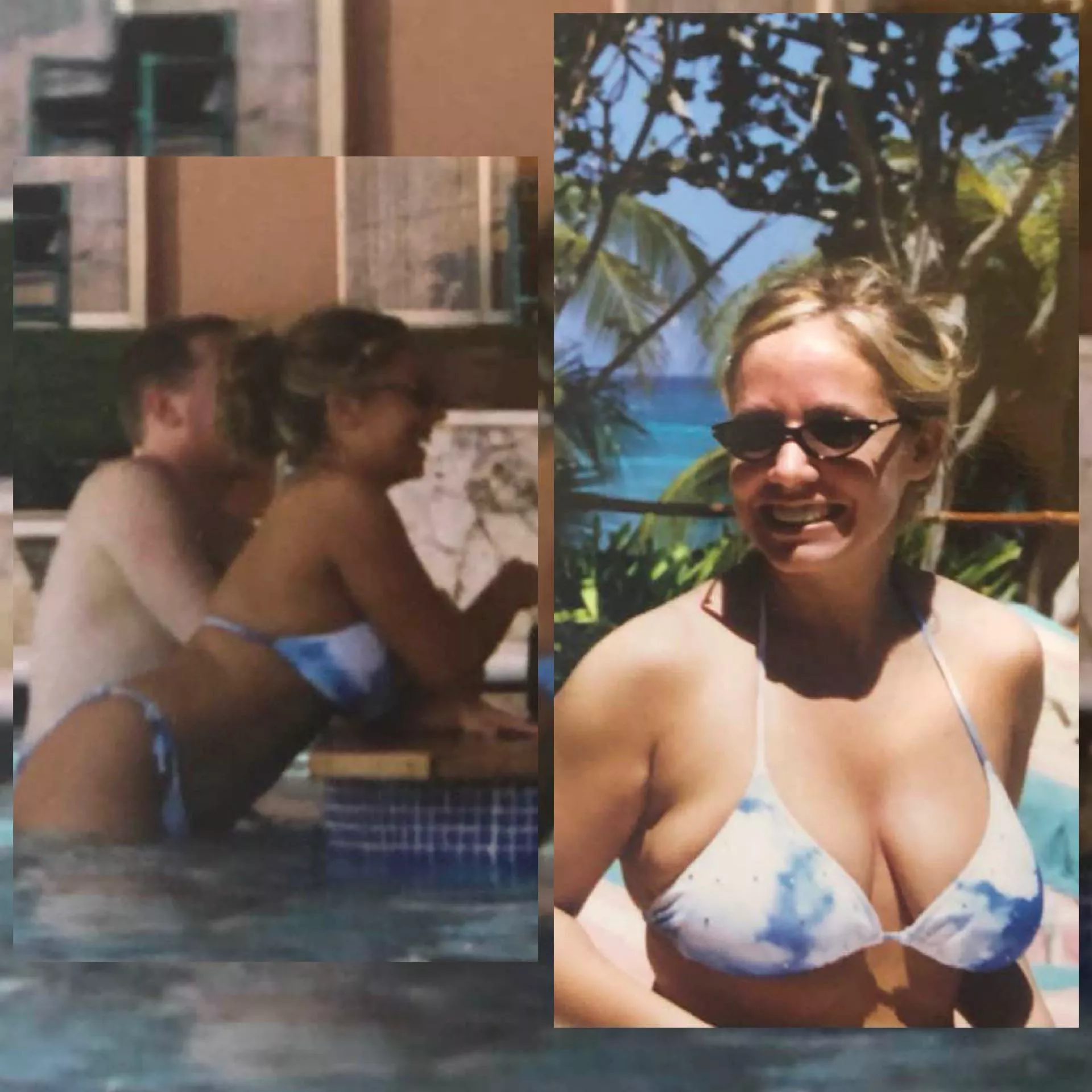 A lovely wife at the beach