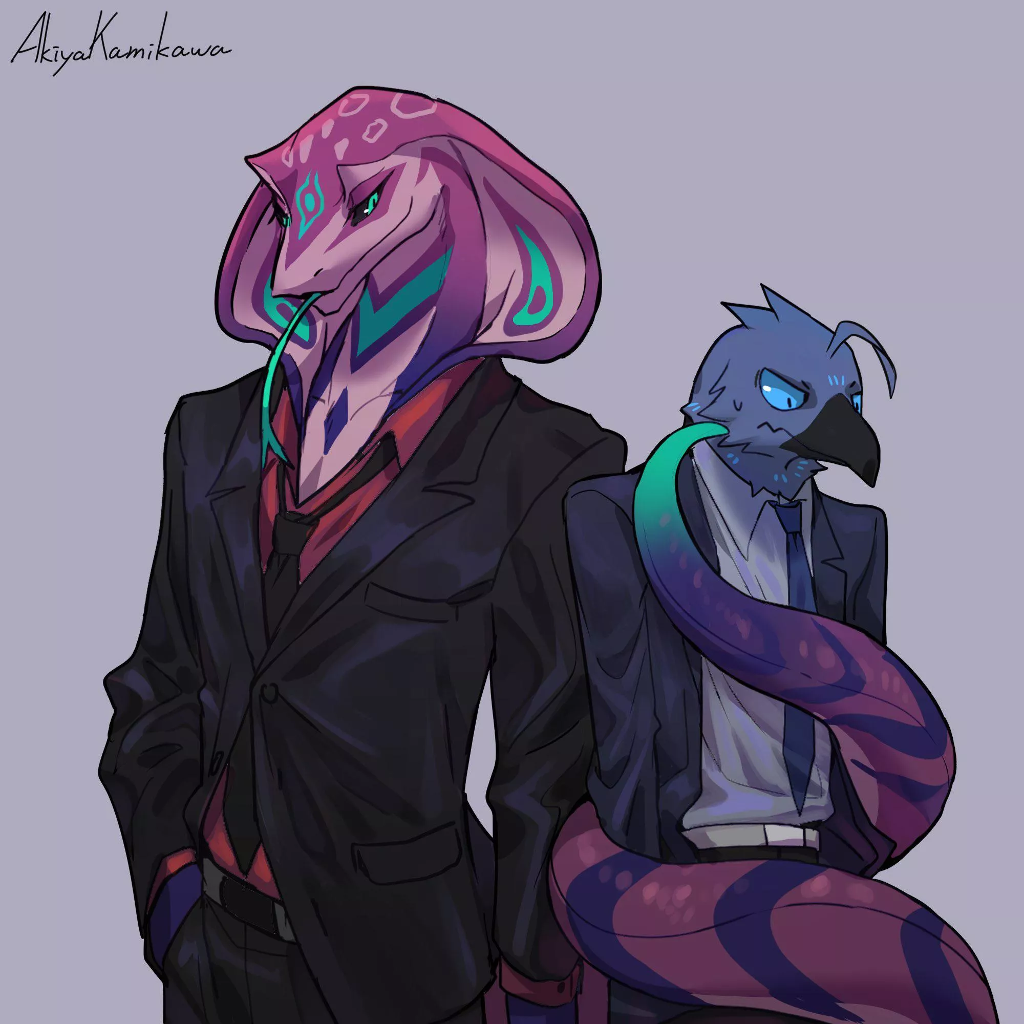‪Boss and Subordinate ‬(By me @AkiyakamikawaX on twitter)