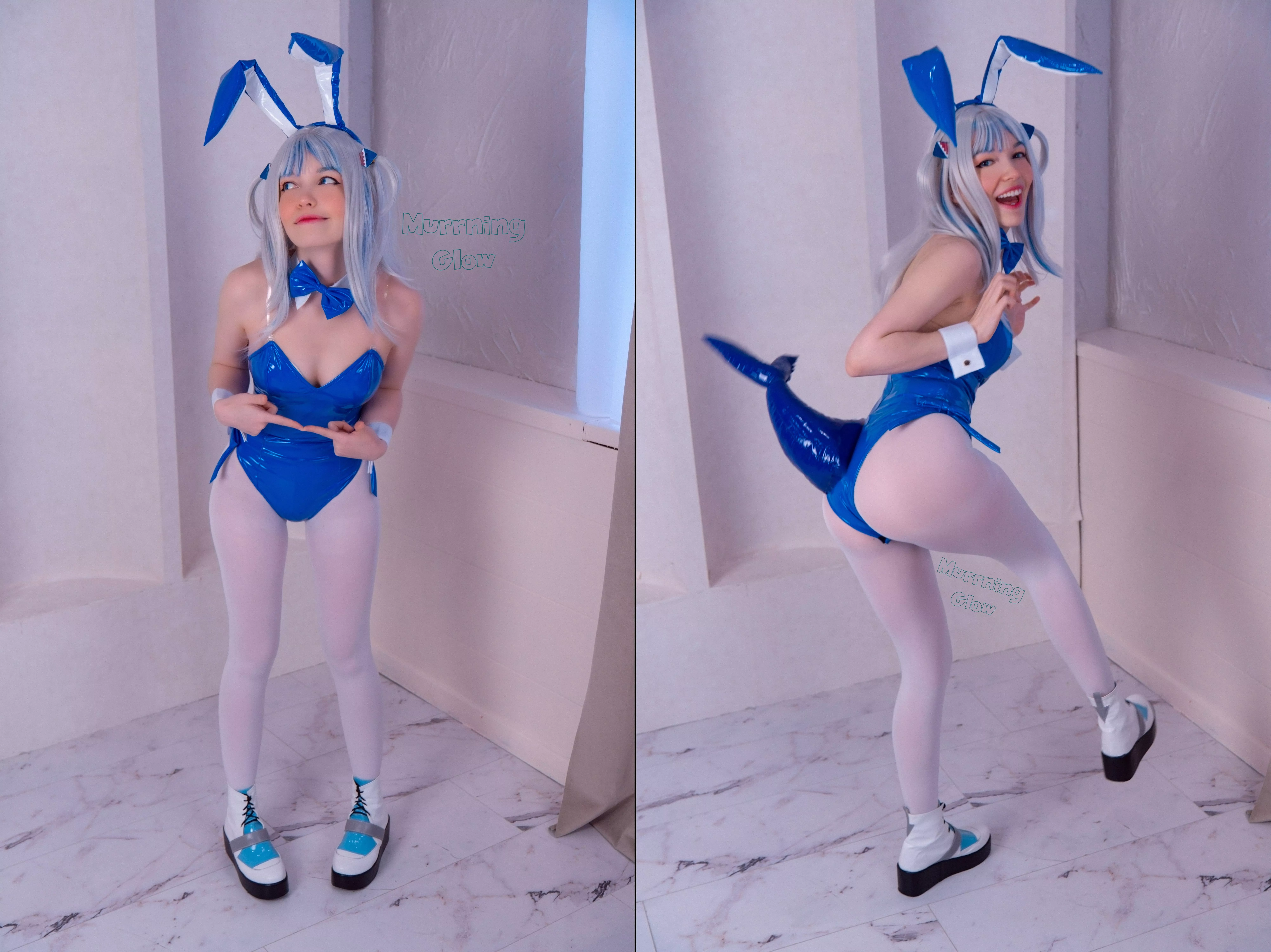 Bunny Gura cosplay by Murrning_Glow