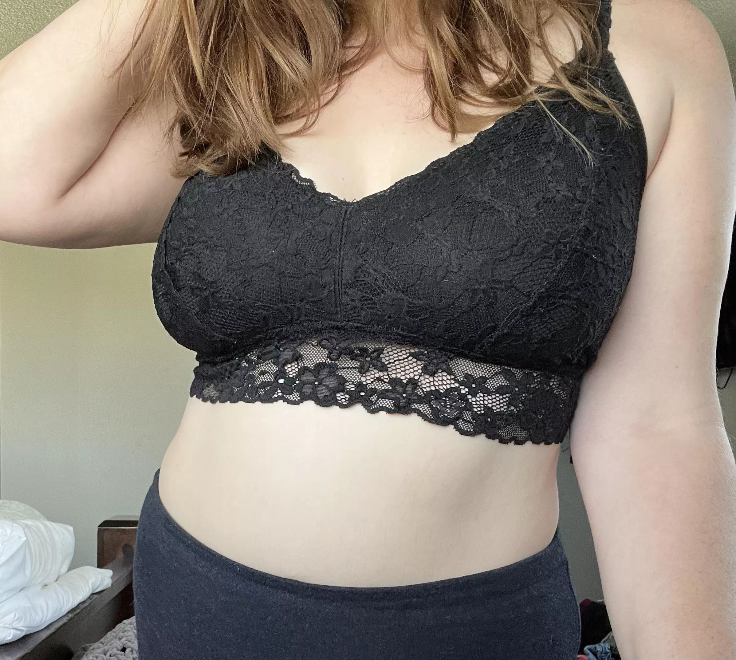 Do you like my new bra, or would you like me better without the bra?