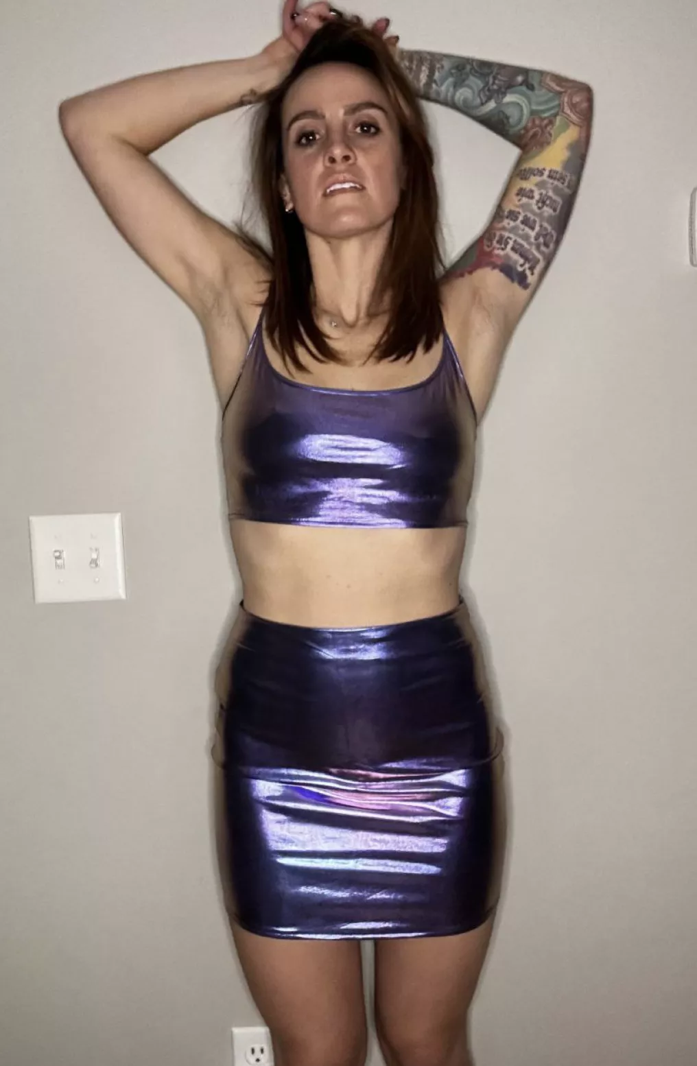 Feeling hot on my purple crop 💥