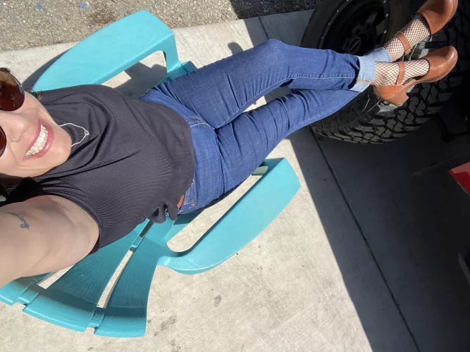 Fishnets, yes please. Total boost of confidence!