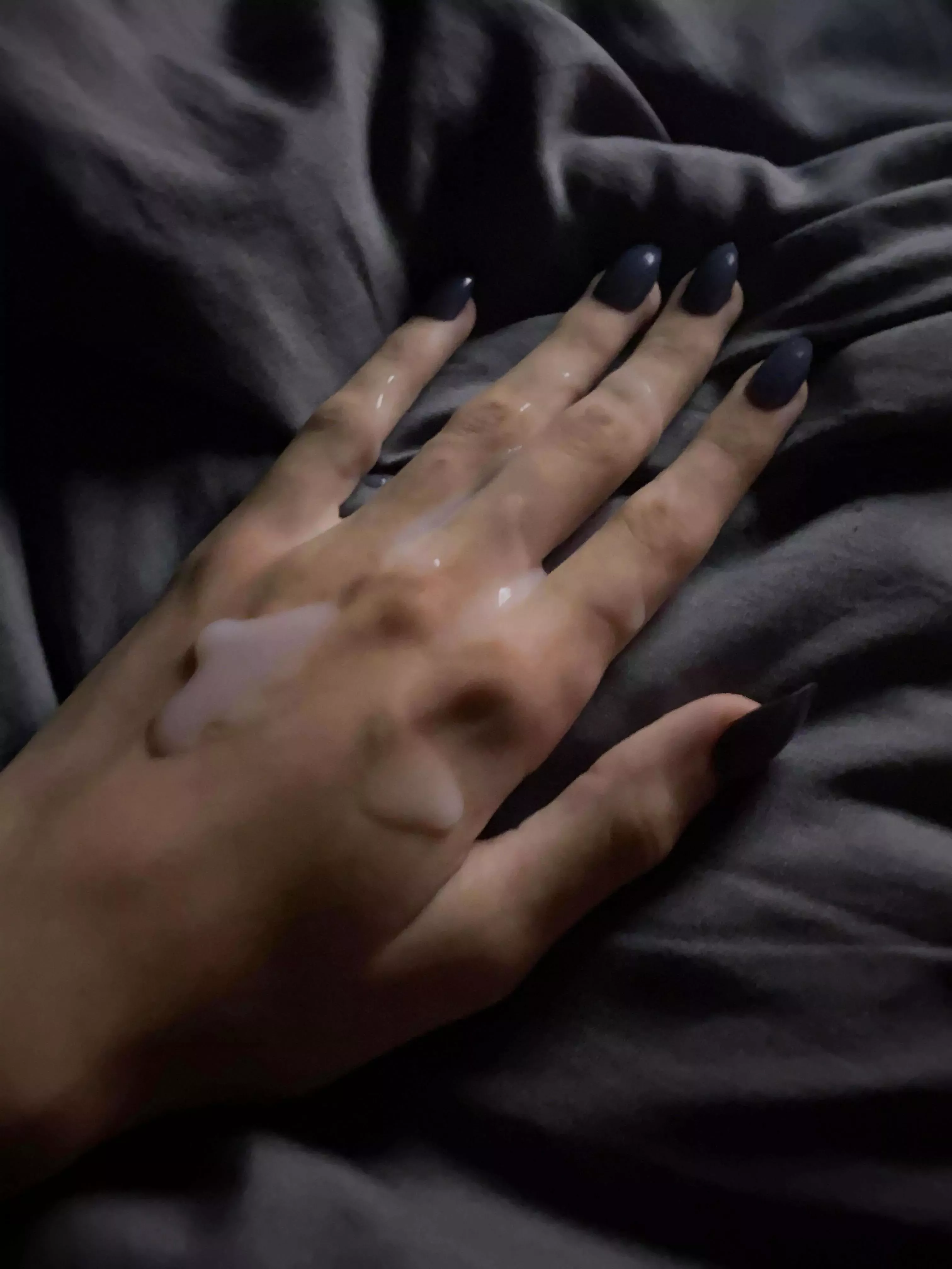 He exploded all over my pretty little nails… who’s next ;)