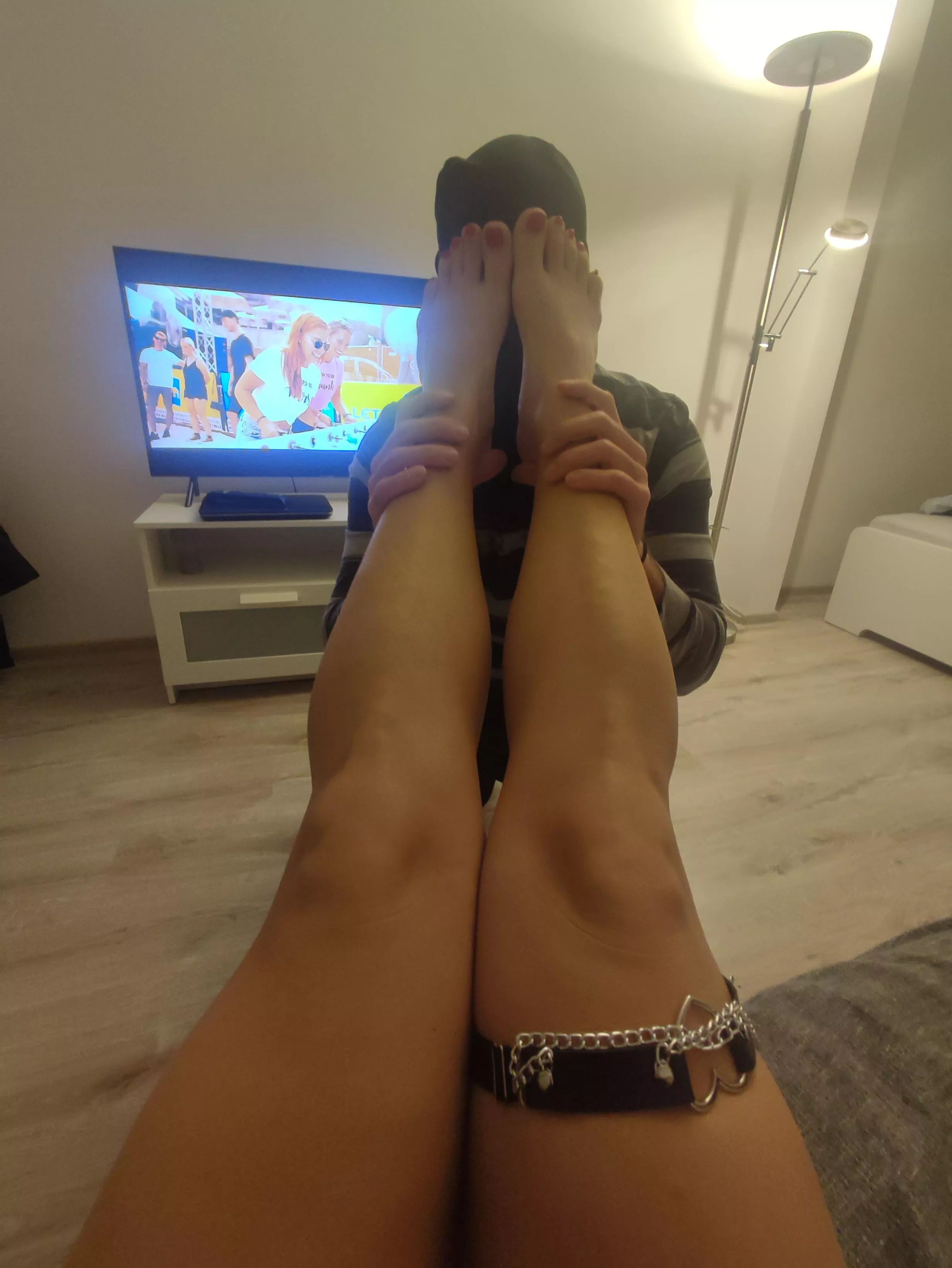 His face, the perfect footrest [oc]