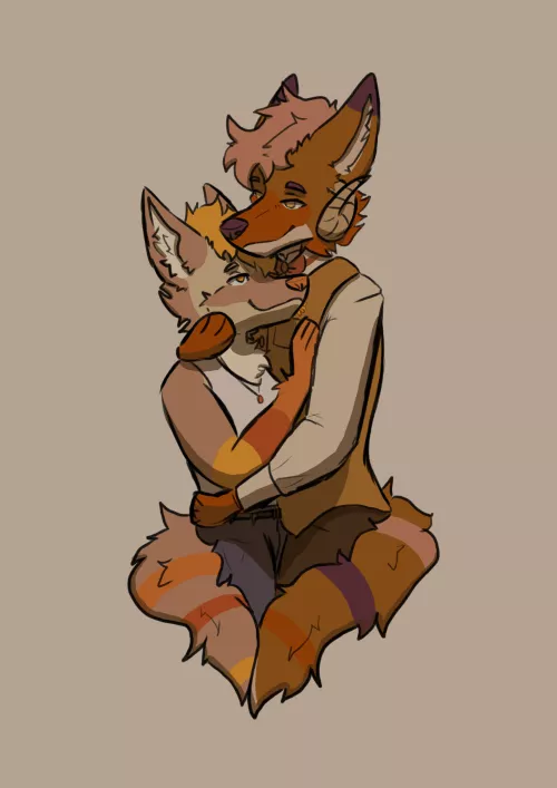 I haven't drawn these two together in a while. oh how I wish I had someone to hold me close like this. Art by me