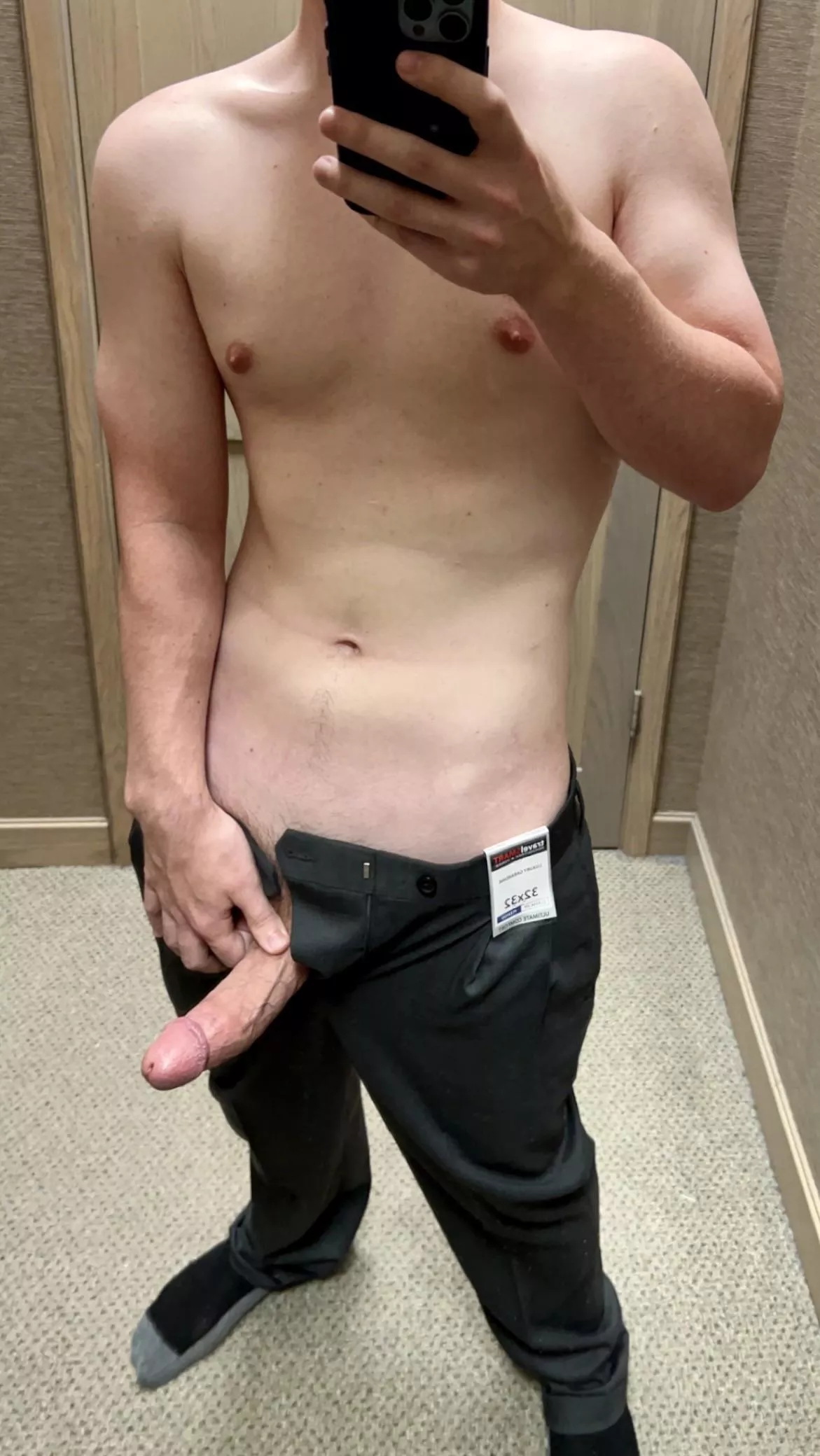 In a changing room