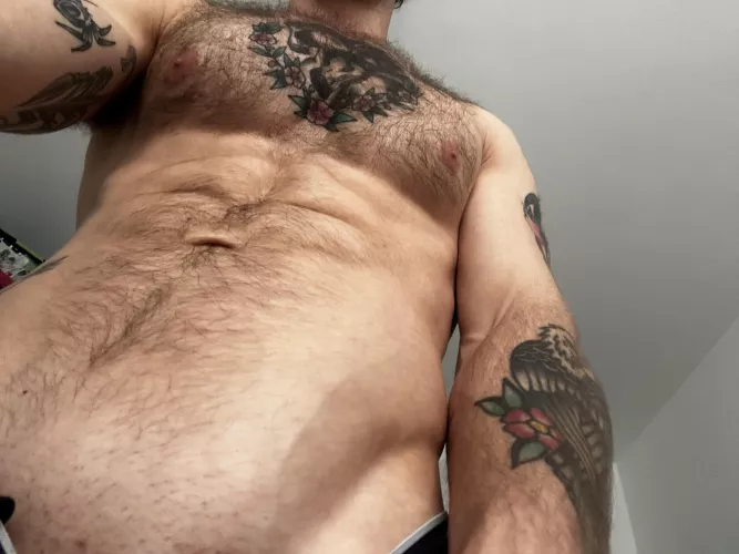 Licking or rubbing first