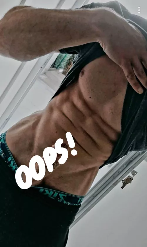 [M] Oops i like to tease but the lady next door seen it all