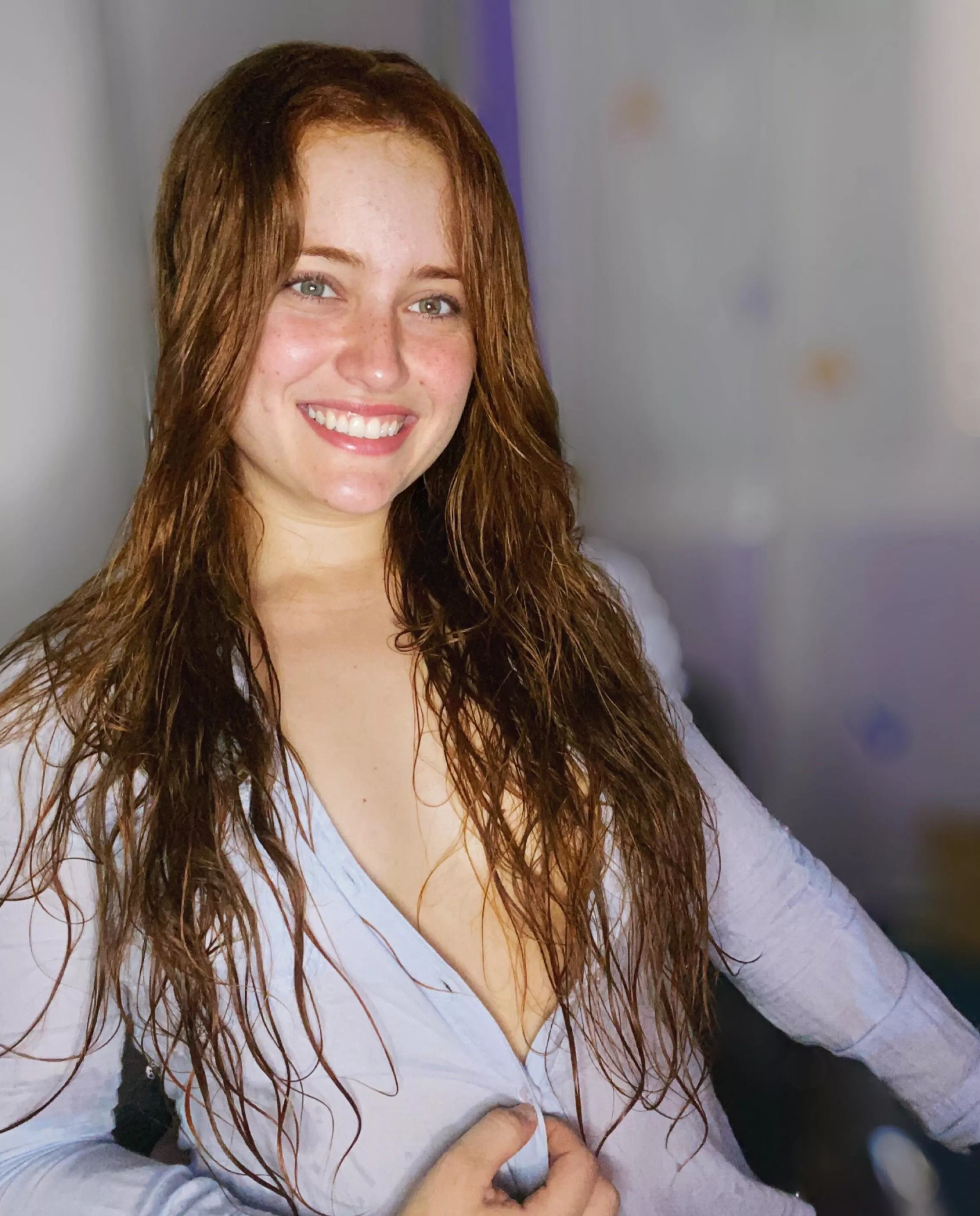 No bra, no panties, any problem?