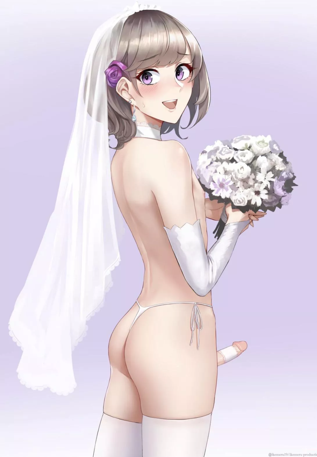 The bride is ready