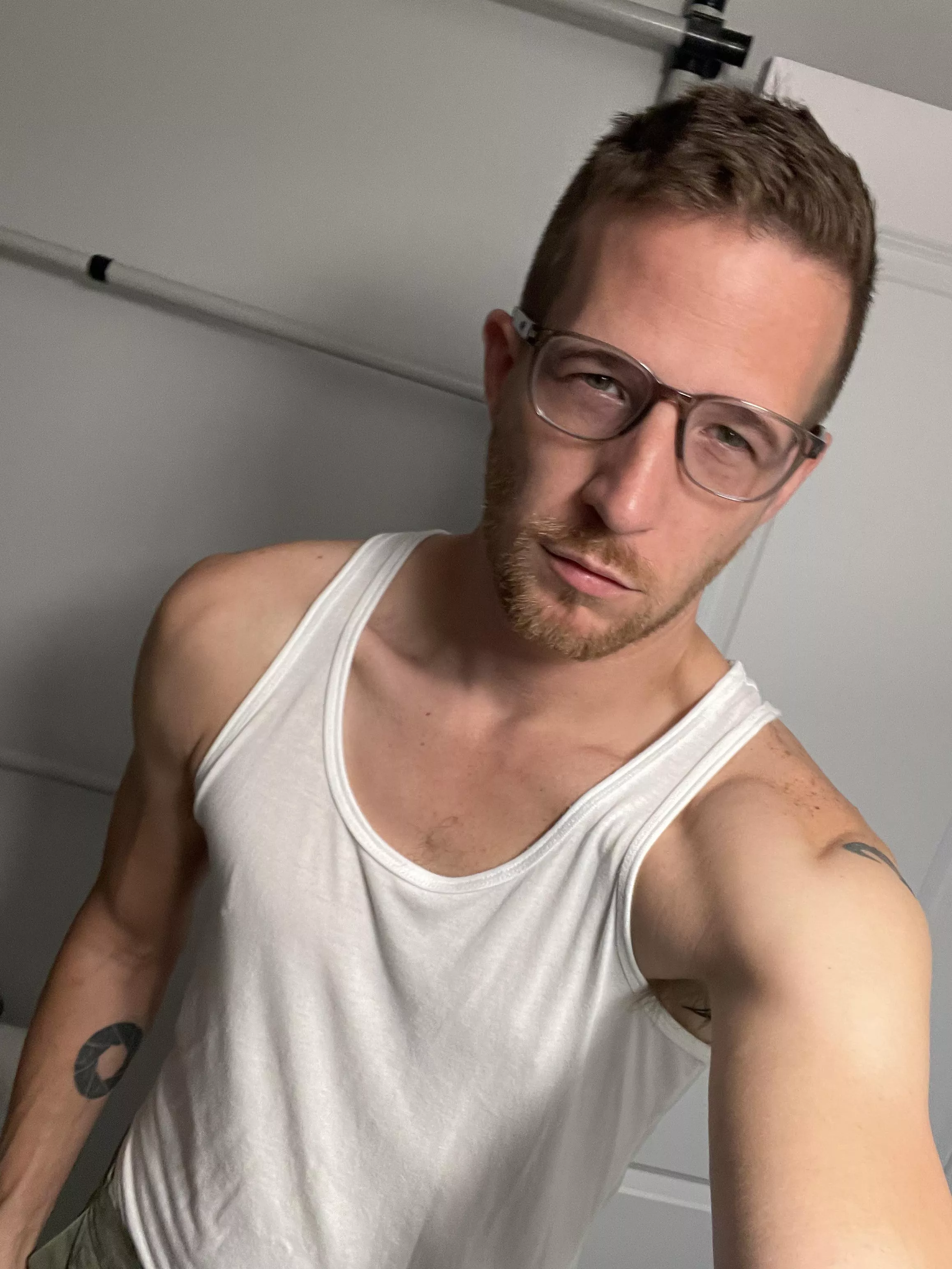 Trying not to look like my Dad in the new specs. LOL