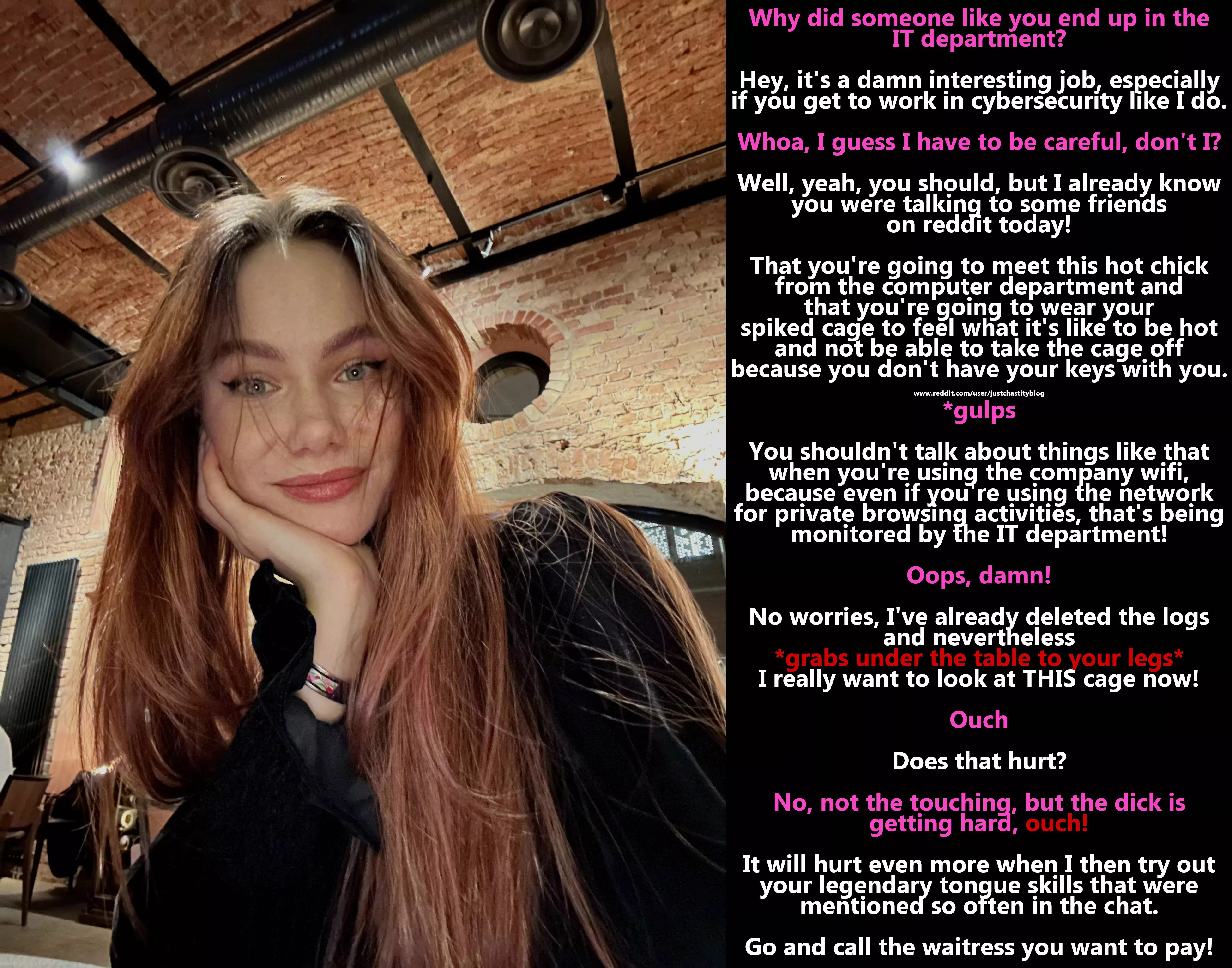 Work colleague invited to dinner to experience something? You probably experience more than you had hoped for!