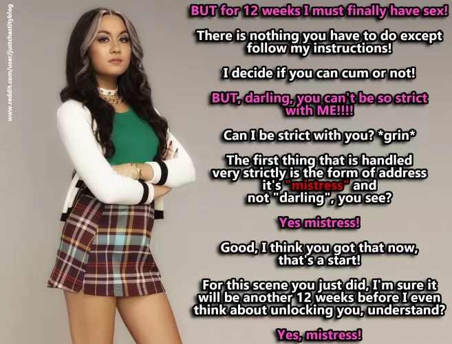 Your girlfriend must have learned a lot when it comes to being your mistress!