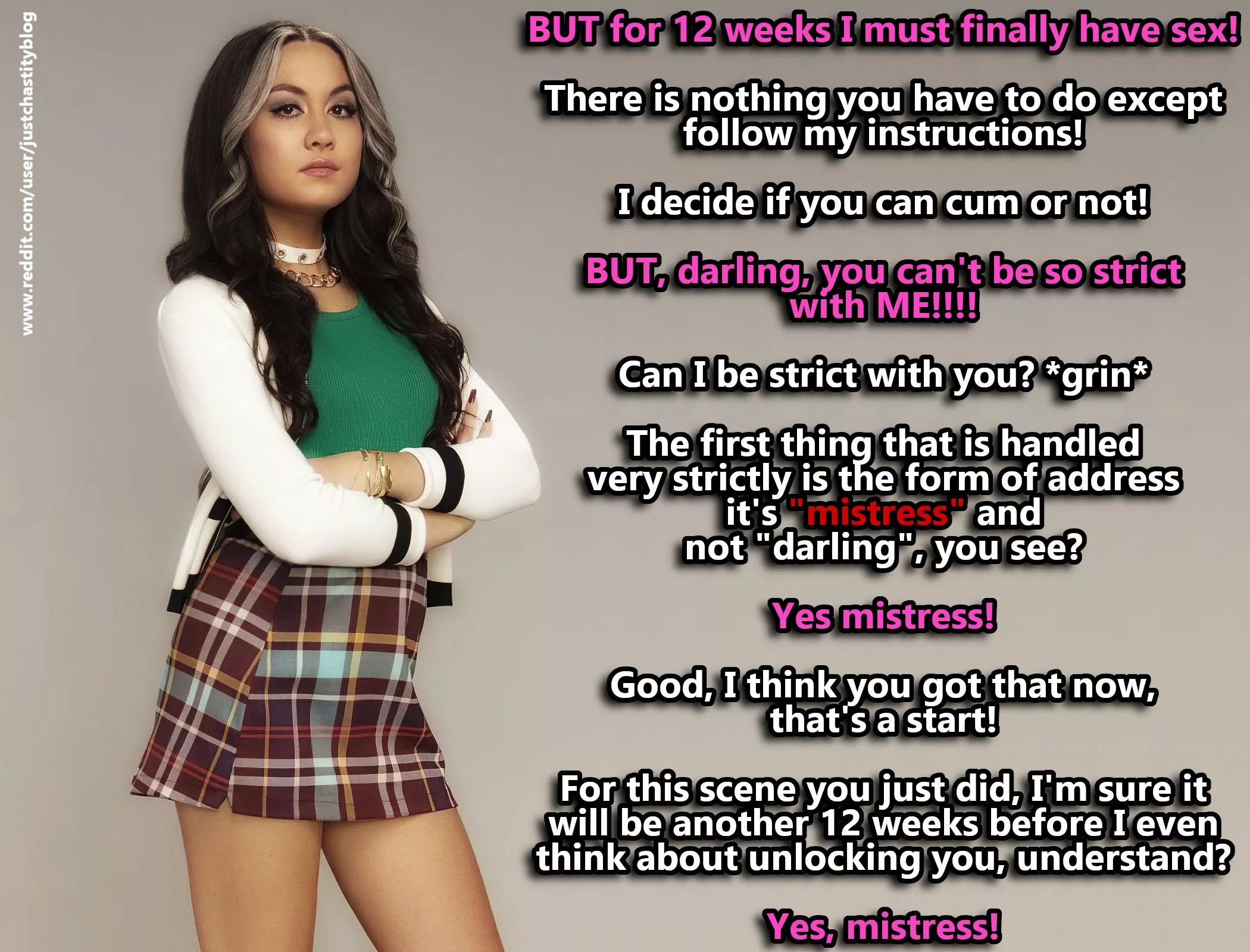 Your girlfriend must have learned a lot when it comes to being your mistress!