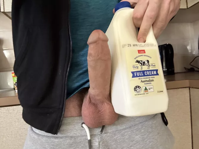 Can I offer you some milk or do you prefer my cream instead?