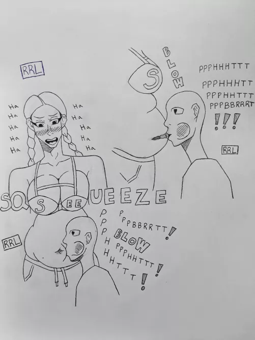 Chubby woman gets raspberries! Raspberry tickling