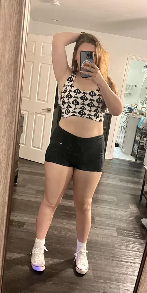 Do you think anyone will notice my sports bra at the gym today?