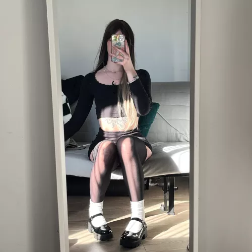 (f) nylons with white socks- yes or no? 🖤