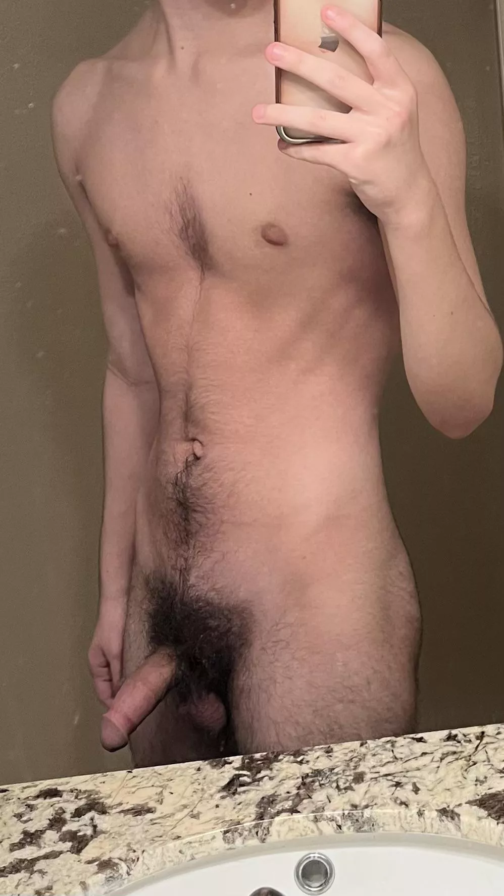Hairy teen cock