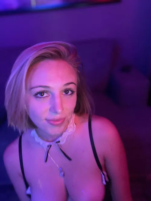 If you look closely, you can see the cum all over my face here