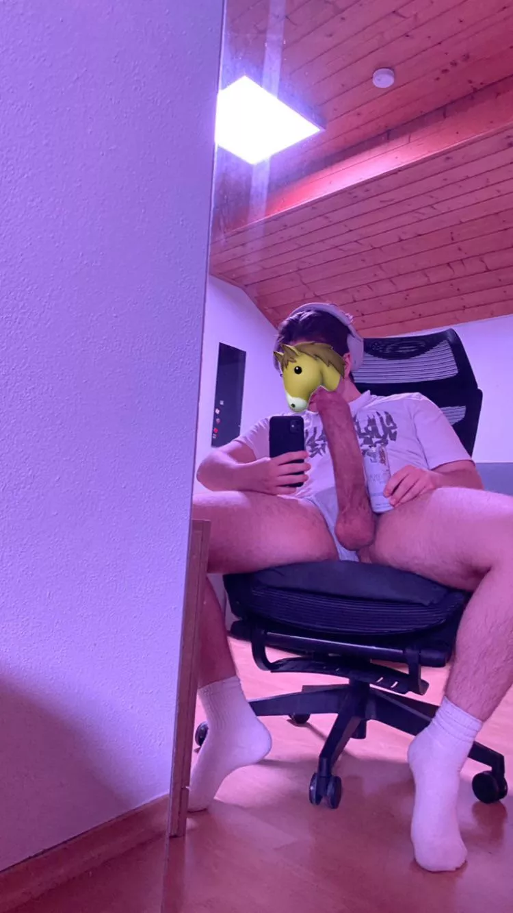 my 19 yo 10 inch monstercock compared to a redbull can