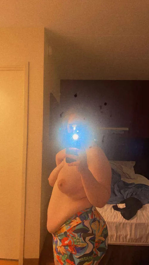 Pregnany left me with a belly and huge areolas 😛