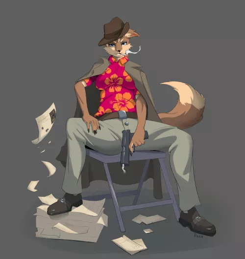 Reb is the fiercest detective in town, would you contract her? (art by me)