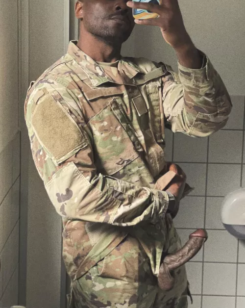 Standing at attention