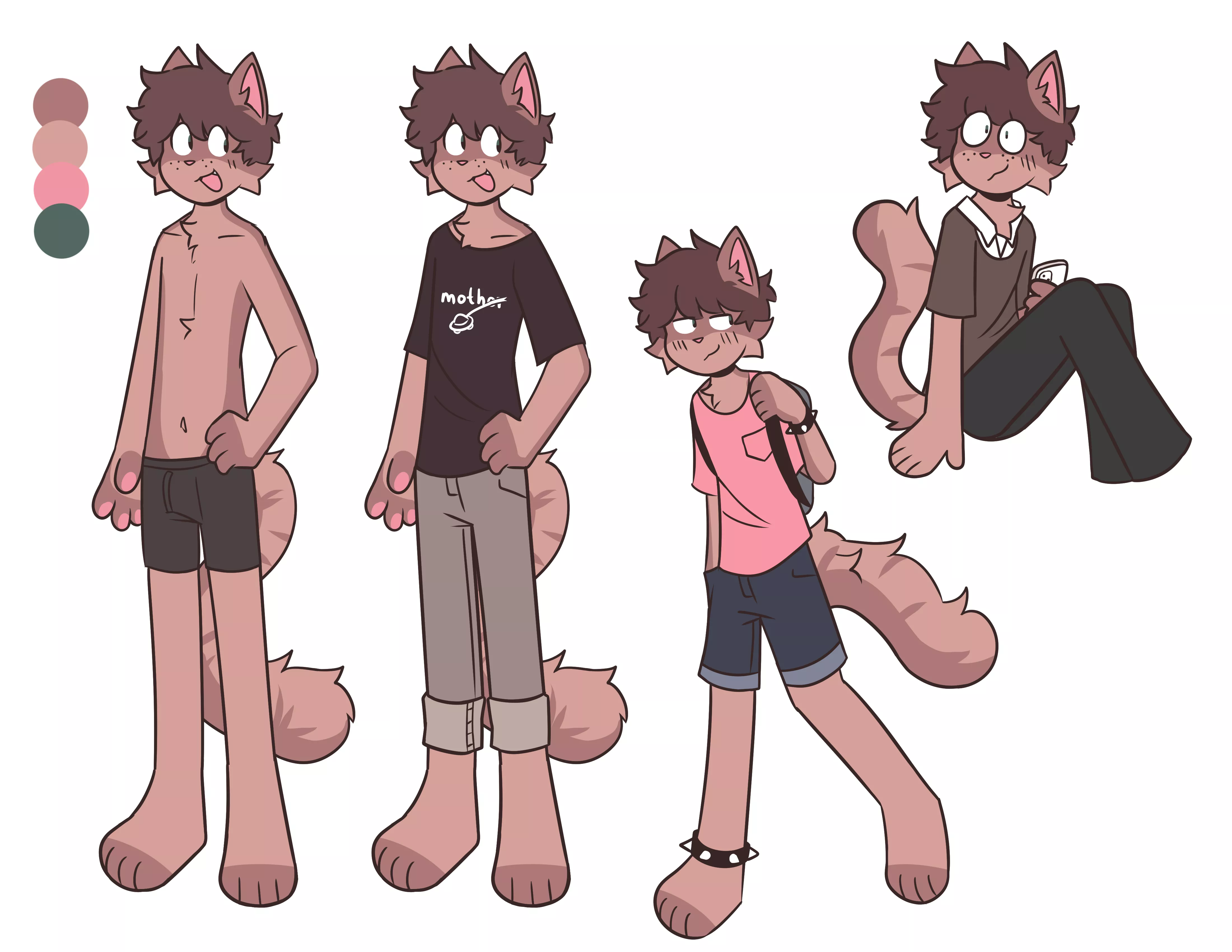 threw together a ref for my guy! ft. some random outfits