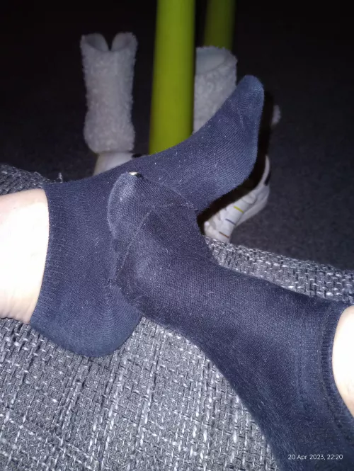 UK seller here! My old tatty holy black trainer socks. DM for prices 💋