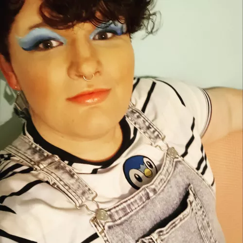 Waiting to have my makeup smeared and my mouth stuffed full of cock