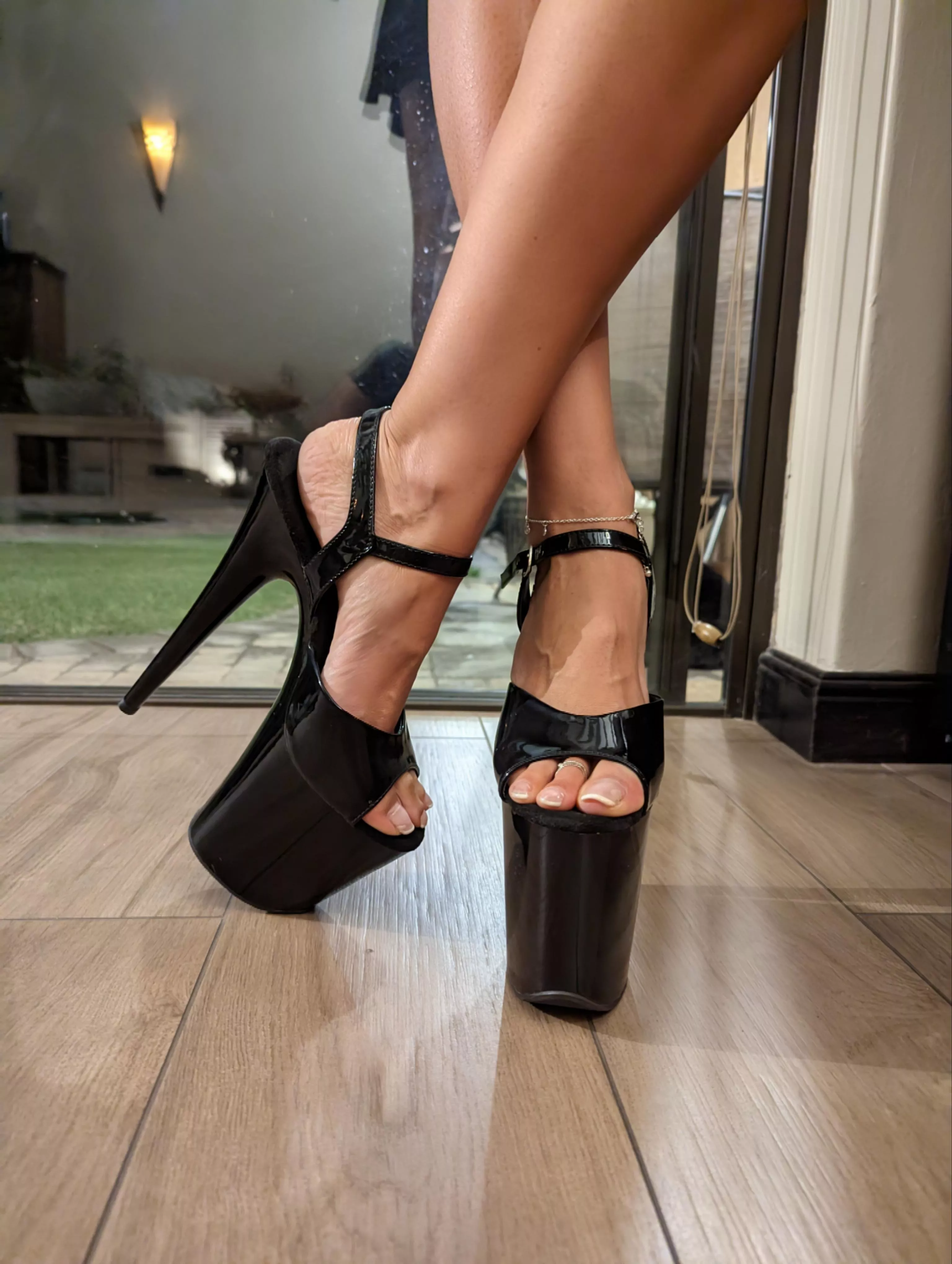 Would you like to be at my feet? (f)