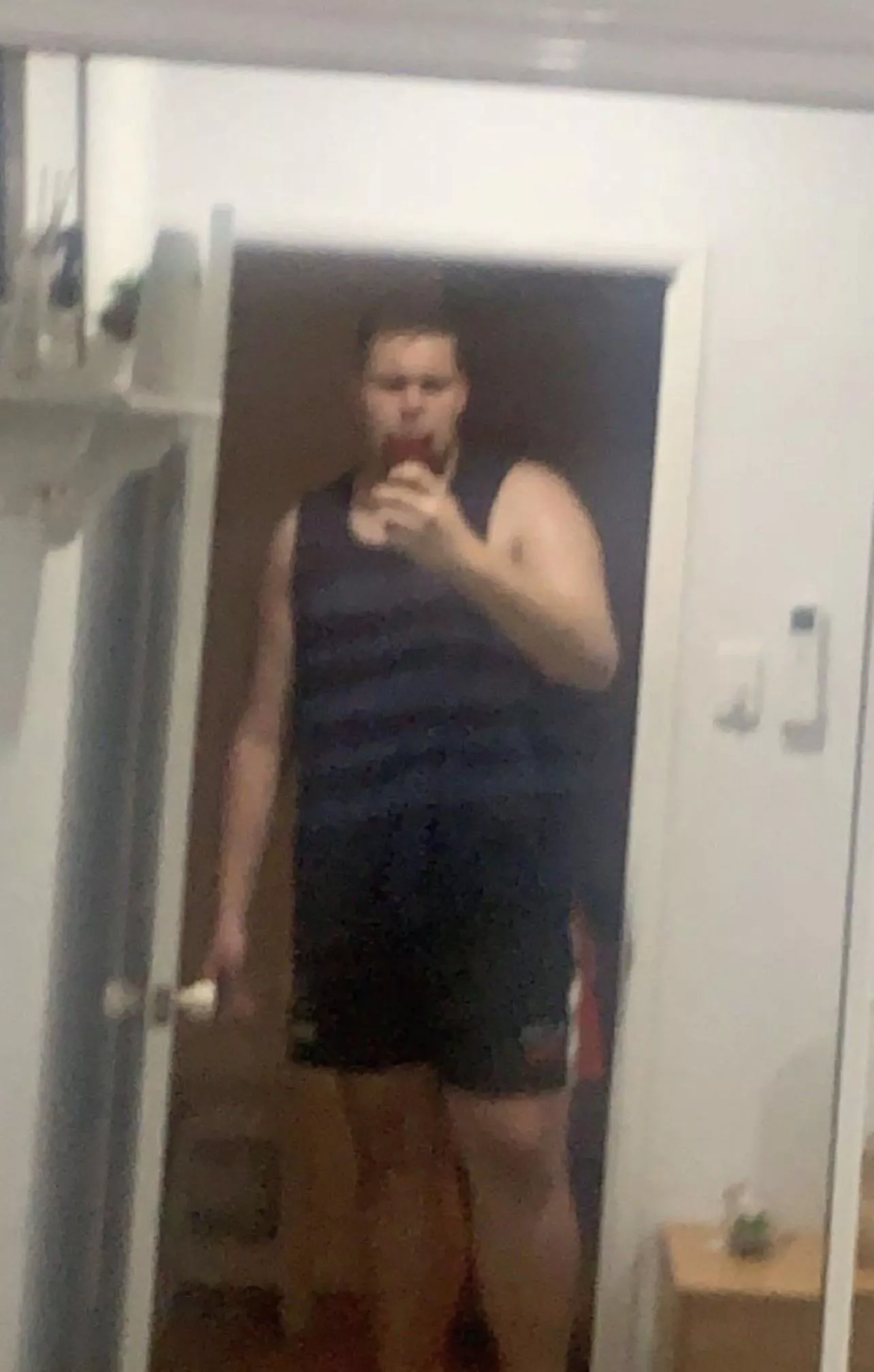 [20] one thing about being my size is the fear of door frames