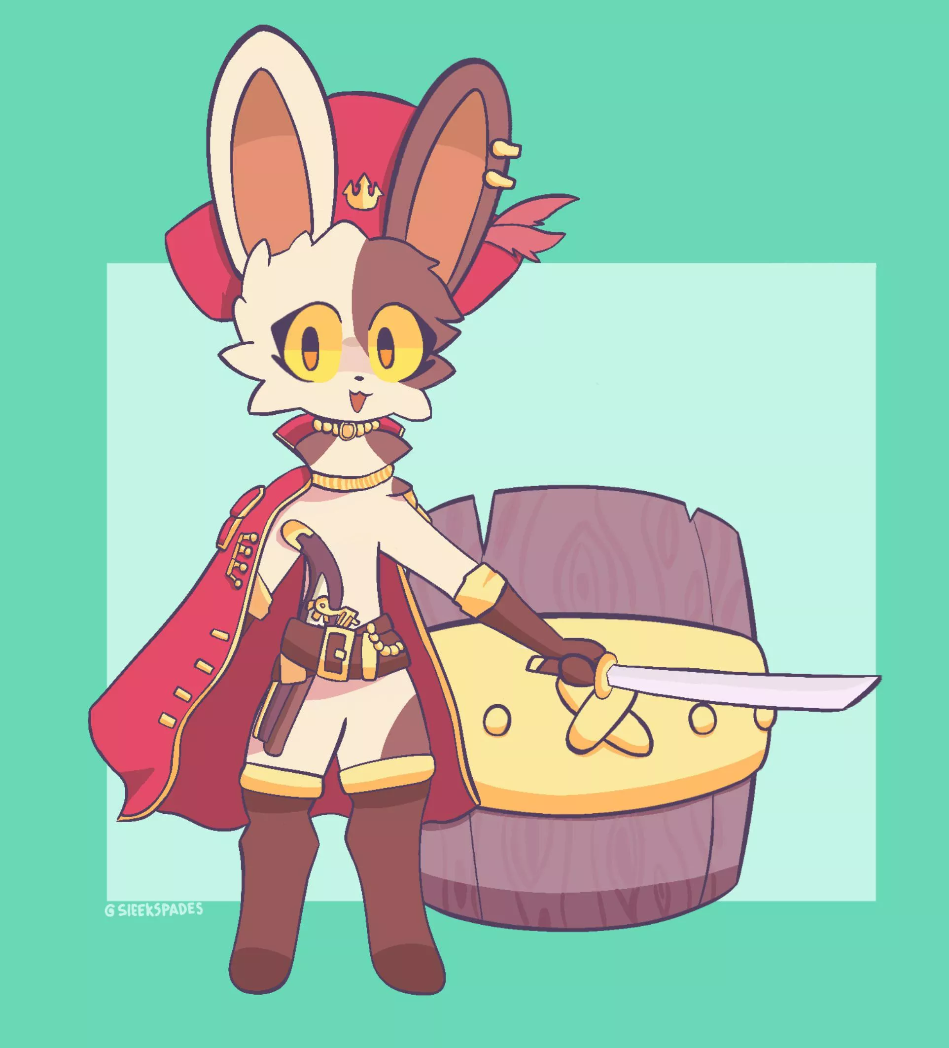 Captain bnuy (Art by me sleekspades)