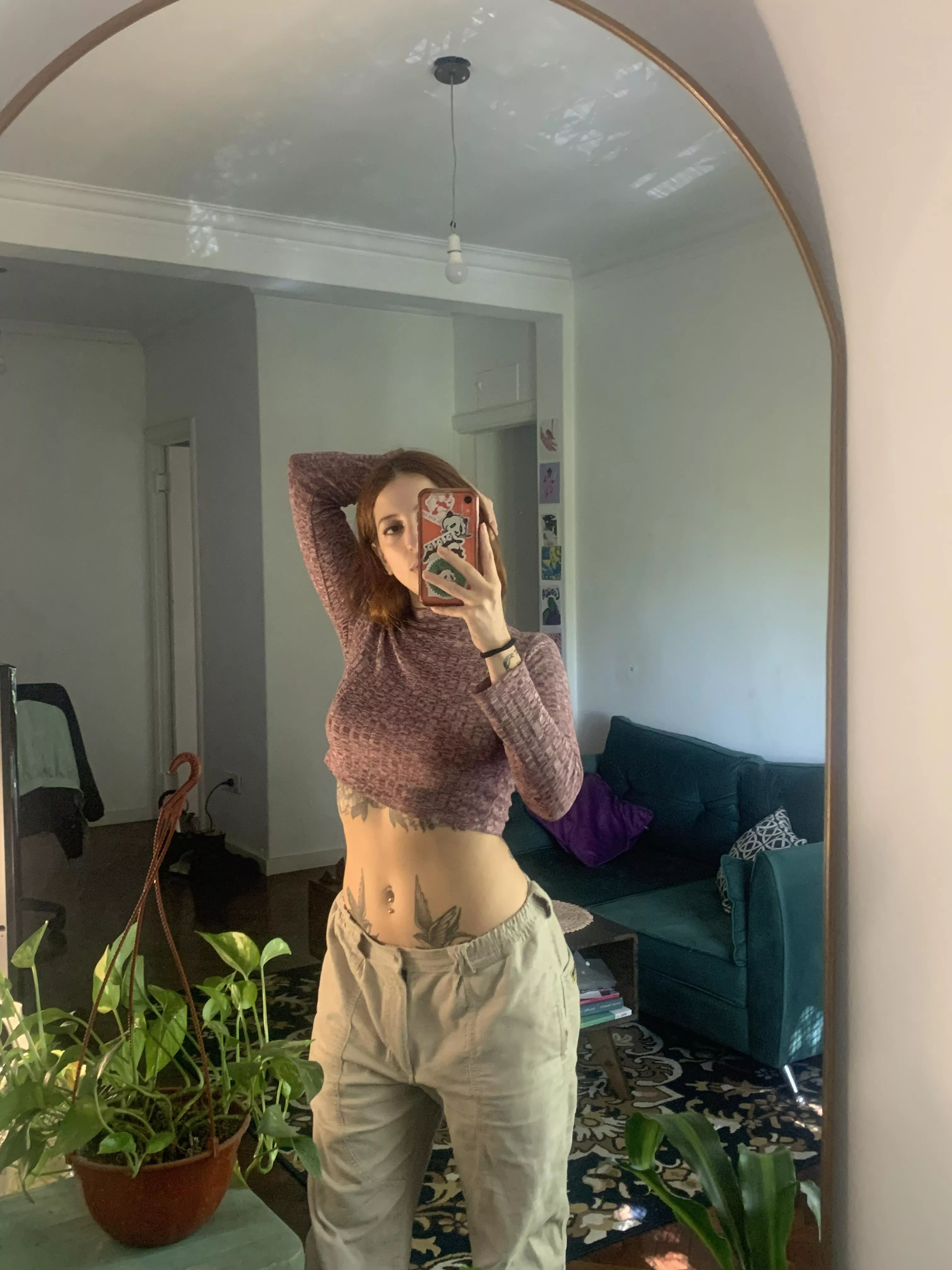 Embracing the low rise pants