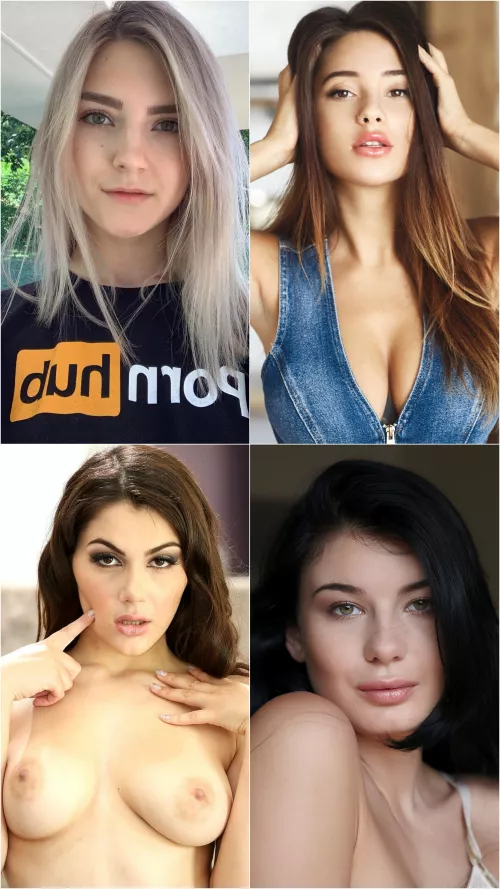 European championship of pornstars. Category: the most beautiful pornstar. Group 4: Russia [Eva Elfie], Russia [Liya Silver], Italy [Valentina Nappi] & Czech Republic [Lucy Li]. Pick 2.