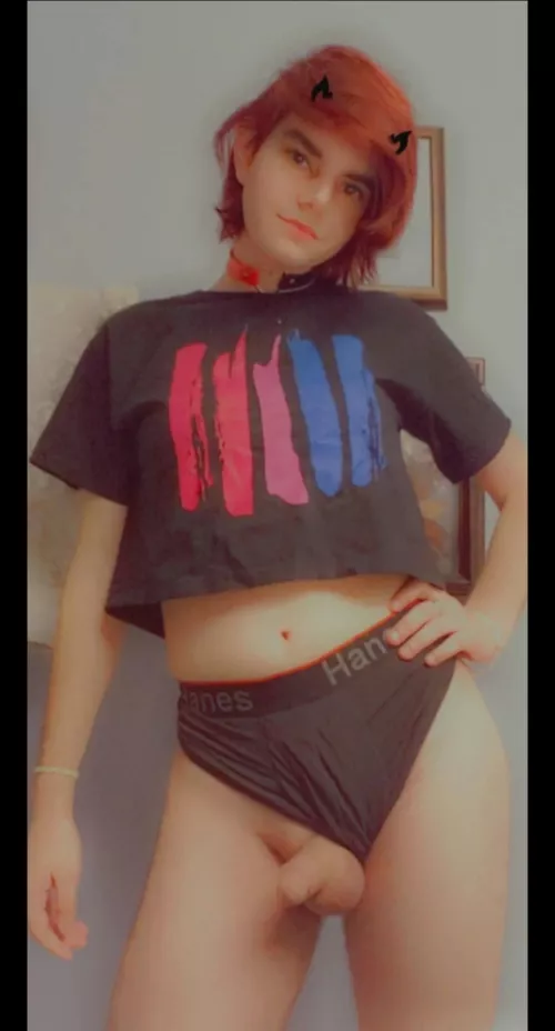 Just A Girl Showing Her Bi Pride 💖💜💙