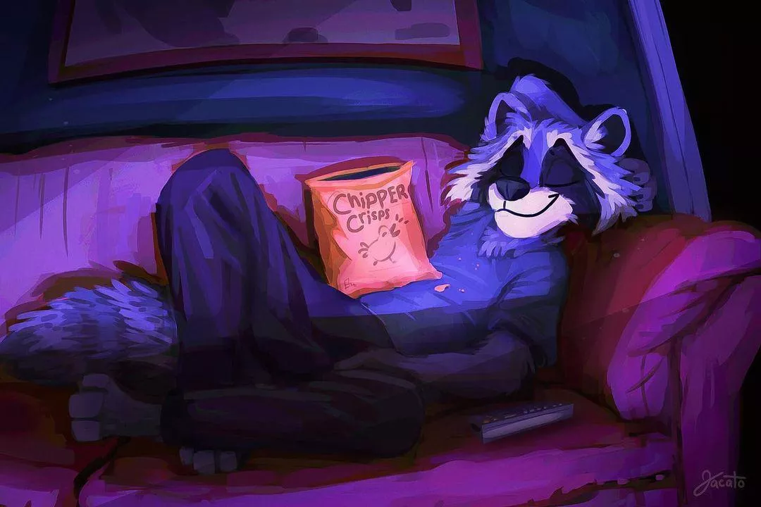 Lazy Nights [Art by @Jacato_ on Twitter]