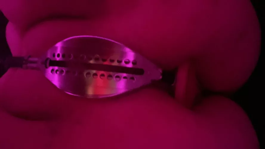 Locked and plugged for the night 🥰