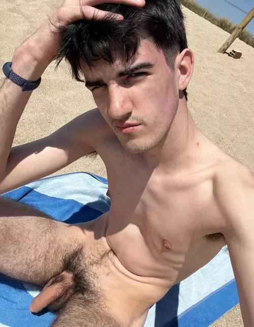 naked at the beach