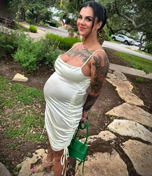 Pregnant and glowing