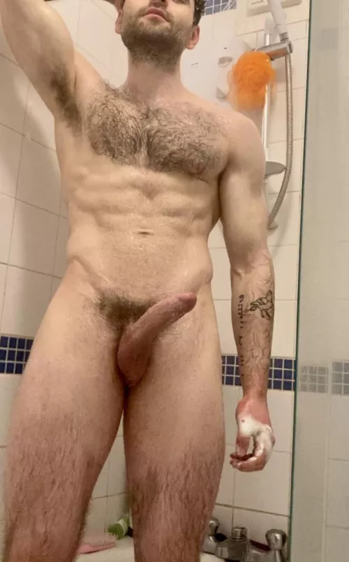 Someone appears to be snooping on their neighbour in the shower, how long, I wonder, before this someone gets caught