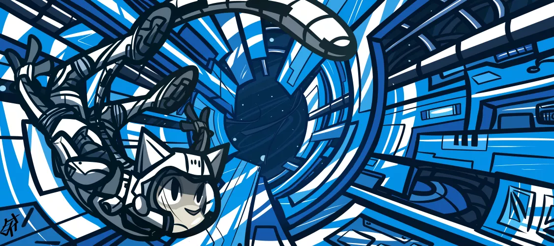 space kitty // by me