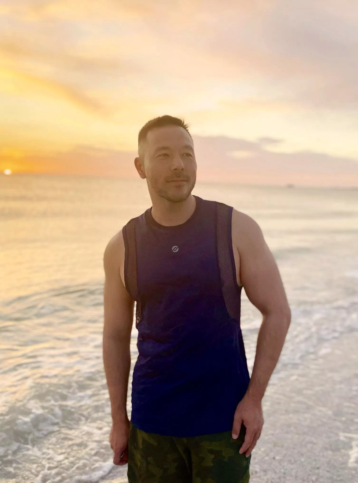 Sunset on a beach ❤️