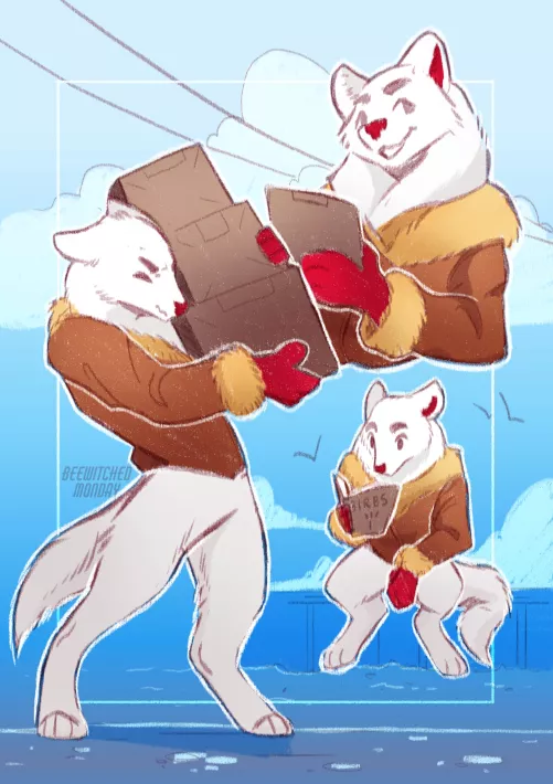 Working hard [art by me]