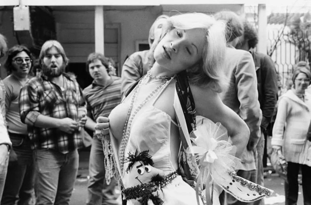 A Mardi Gras reveler, 1970’s